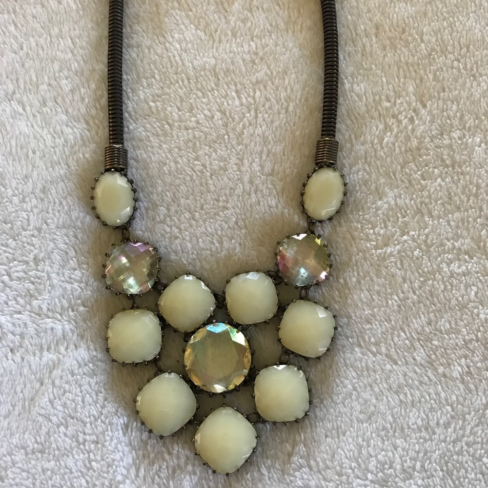 Statement necklace.